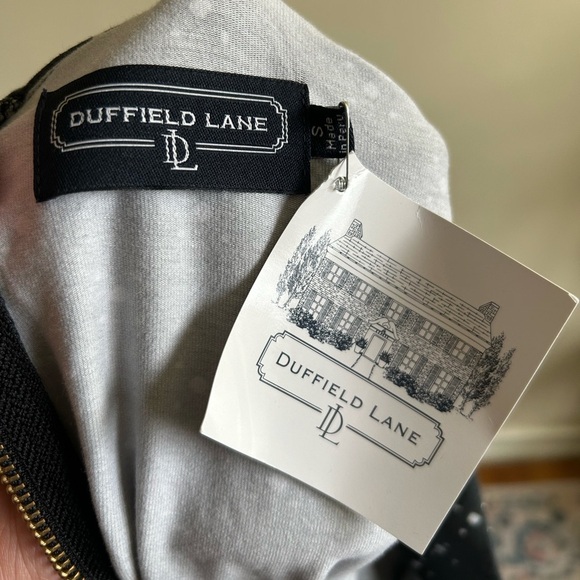 Duffield Lane Camila Dress Black Isle Print Size Small - Picture 6 of 6